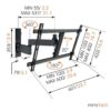Série WALL - orientable - L - 40"-65" 30kg – Image 4